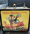 Vintage 1963 Yogi Bear Metal Lunch Box Aladdin Hanna-barbera No Thermos As Is