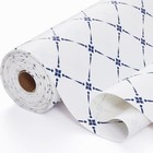 Drawer Shelf Liner For Cabinet slip Resistant Non 12 w X 240 l Blue Stripe