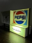 Rare Vintage Pepsi Cash Register Clock With Light Advertising Sign  Working     