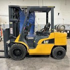 2019 Cat Gp30n 6000lb Used Pneumatic Forklift Triple Mast Sideshift 6399 Hours
