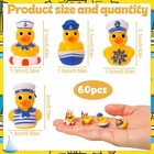 60pcs Mini Resin Sailor Cruise Ducks  Tiny Cruise Duck For Hiding  Miniature Sai