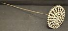 Antique Victorian Radiating Clear Rhinestone Hatpin Hat Pin Excellent Condition