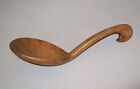 Old Antique Vtg 19th C 1800s Native American Indian Carved Wooden Scoop Ladle 2
