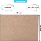 100 Pack 4x6 Envelopes For Invitations  Brown Kraft Envelopes  Self Seal A4 Enve