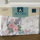Vintage Accord Pair Of Floral Pillowcases Polycotton New Made In Great Britain