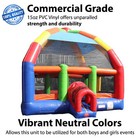 Commercial Inflatable Bounce House Rainbow Big Bubba Jumping Castle With Blower