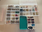 3 Assorted Containers Of Crafting Sewing Rivets Pins Clips Clasps Ctmh   Misc