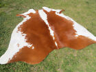 New Large Hereford Brown Cowhide Rug Natural Cowhides Cow Hide Skin 6x6 Feet Whr