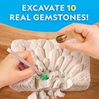 Gemstone Dig Kit - Dig Up 10 Real Gemstones And Crystals Science Kit For Kids
