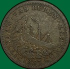 1841 1837 Webster Credit Currency Van Buren Hard Times Token Fine F  37918