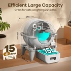 Automatic Self-cleaning Cat Litter Box With App Control For Multiple Cats