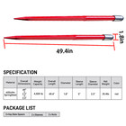 2x 49  Hay Spike Bale Spears 4500lb For Bobcat Skid Steer Tractor Attachment New