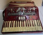Renelli Vintage Accordion- Made In Italy With Mother Of Pearl Keys - Broken