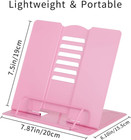 Desk Book Stand Holders For Reading Hands Free  Durable Metal Adjustable Book St