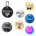 Personalized Stainless Steel Dog Tag Deep Engraved Placa De Identificaci  n Perro