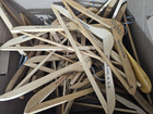 Lot 10 Random Vintage Wooden Hotel Cleaners Hangers From Many Different Places