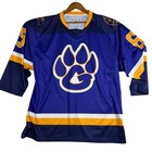 Just Hockey Jerseys Hockey Jersey Mens L Purple Thomas 65 Paw Print Excellent