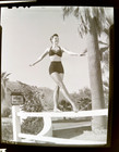 Swimsuit Ballet Ballerina Photo Negative Cyd Charisse La Paz Guest Ranch 1940   s