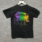 Jonas Brothers Burning Up Tour T-shirt Youth Black Concert Graphic - Medium