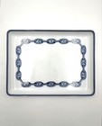 Hermes Chaine D ancre Blue Porcelain Tray Plate 16 X 12 Cm