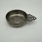 Vintage 4 3 8 Stieff Pewter Pourer Or Porringer For Williamsburg Restoration