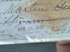 1882 Merchant National Bank Check  Uncirculated Condition Highly Collectible