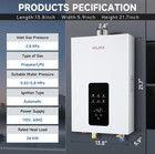 Tankless Water Heater Propane 4 21gpm 16l Indoor constant Propane Water Heater i