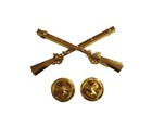 U s Military Infantry Pin Crossed Rifles Metal Hat Lapel Badges 1 3 4 Army 