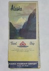 Vintage Alaska Steamship Company Alaska Maps - Vintage Travel Map - 1930 1940 