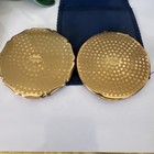 Vintage Stratton England Enamel Flowers   Roses Gold Tone Enamel Compact Lot