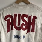 Vintage 1984 Rush Tour Shirt Geddy Neil Alex Size M 