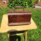 Cover Columbia American Graphophone Cylinder Phonograph Cover Oak Vintage 