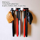 Baseball Bat Rack  Wall Mount  Hold 14 Baseball softball Bats  Solid Steel Heavy