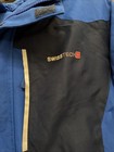 Swisstech Youth Xl 14-16 Blue Yellow Winter Coat Jacket Full Zip Hood Pockets