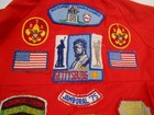 Vintage 1970 s Boy Scouts Of America Official Red Jacket With Patches