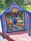Signed Claudio Jimenez D Peruvian Retablo Folk Art Shrine Ayacucho Shadow Box 