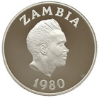Zambia 10 Kwacha  1980 Year Of Child Silver Proof