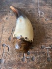 Rare Early Antique 19th Century Folk Art Horn   Wood Sailor Made Fid