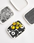 Marimekko - Oiva Unikko Rectangular Plate  black Poppy 