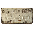 1957 Rhode Island License Plate Ocean State Auto Tag Low Number Vintage