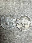 1936 S   1937 D Buffalo Nickels Full Date  Free Shipping  2 Coins