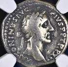 Roman Emperor Antoninus Pius Ancient Silver Denarius 138-161ad Ngc Genuine Coin