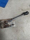 Vintage Industrial Mechanical Control Lever     Heavy   duty 4   bolt Plate