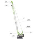 1 50 Zoomlion Zcc1000v Crawler Crane Construct Machine Equipment Diecast Model