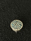 Vintage Mexico Taxco Sterling Silver 925   Turquoise Chip Inlay Pill Trinket Box