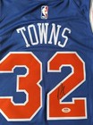 Karl Anthony Towns Signed Autographed New York Knicks Jersey Psa Dna Coa Kat