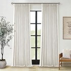 102 Inches Long Pinch Pleated Linen 40 w X 102 l  pack Of 2  Natural Linen