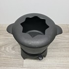 Vintage Dansk 5pc Cast Iron Fondue Set humidifier Pot - Heavy Duty 