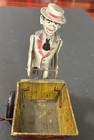 Vintage 1950 s Marx Tin Litho   Plastic Wind Up Toy Sam The Gardener As Is