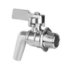 Beer Faucet  200psi 1 2  Keg Faucet Tap  Stainless Steel Adjustable Tap Spigot 